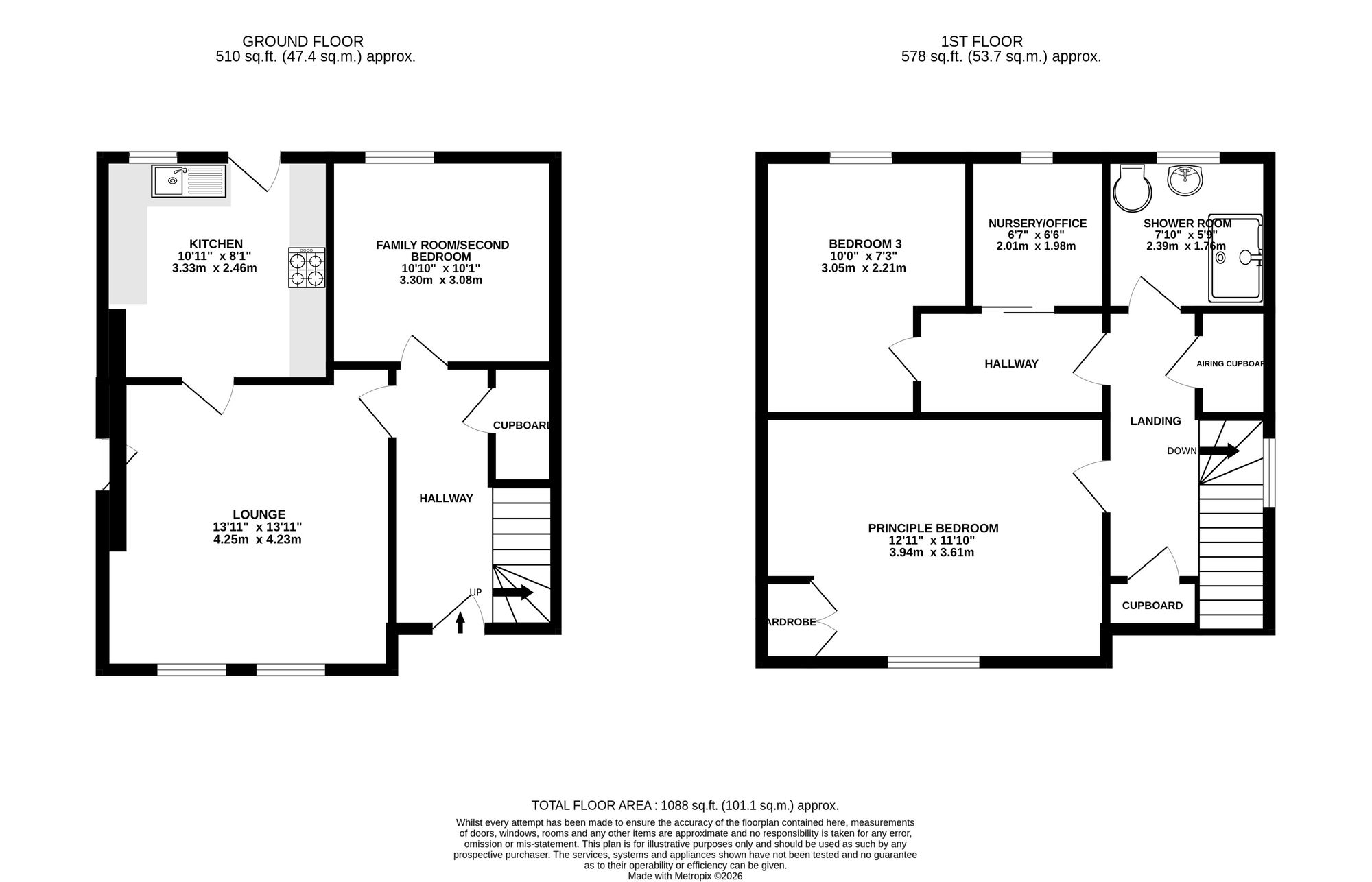 5 The Glebe, South Queensferry floorplan