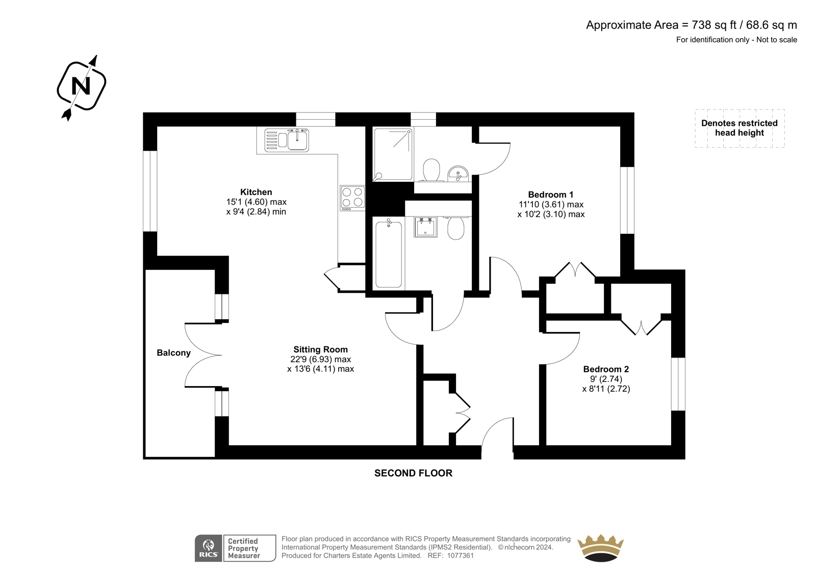 7 Pottinger House,, Roman Drive, Hampshire floorplan