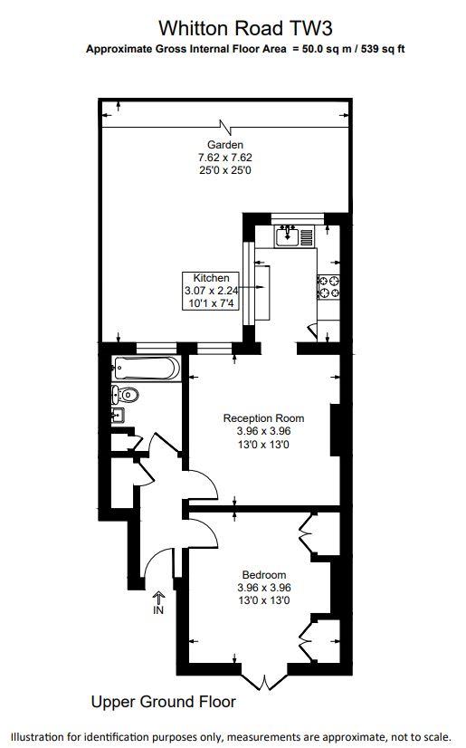 Whitton Road, Whitton, Hounslow TW3, 1 bedroom flat for sale 64164546