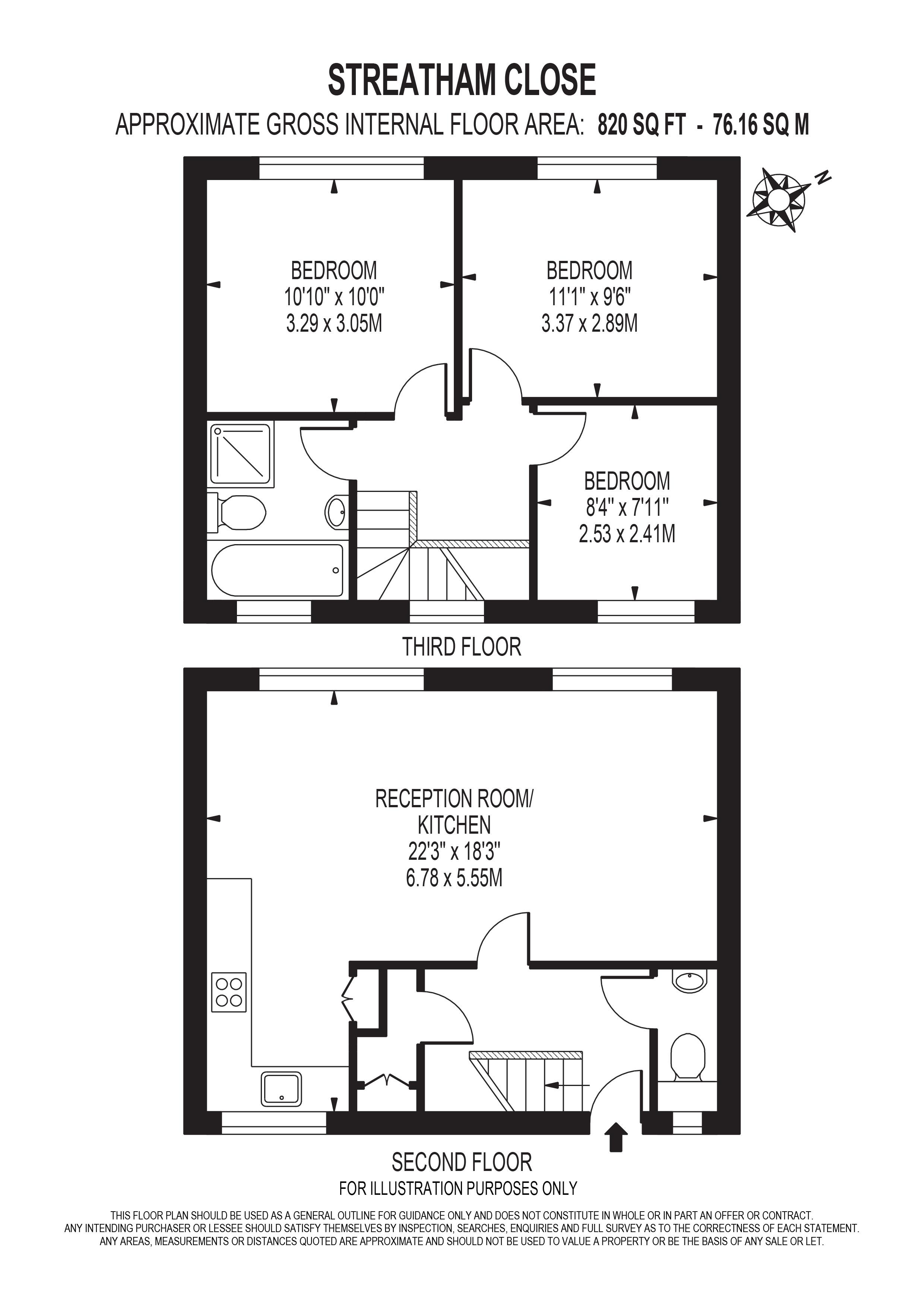 3 Bedrooms Flat to rent in Streatham Close, Leigham Court Road, London SW16