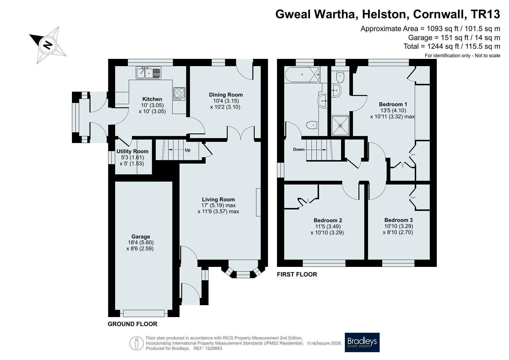 Helston Cornwall, Cornwall floorplan
