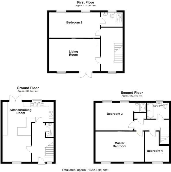 4 Bedrooms Terraced house for sale in Arnell Crescent, Redhouse, Swindon, Wiltshire SN25