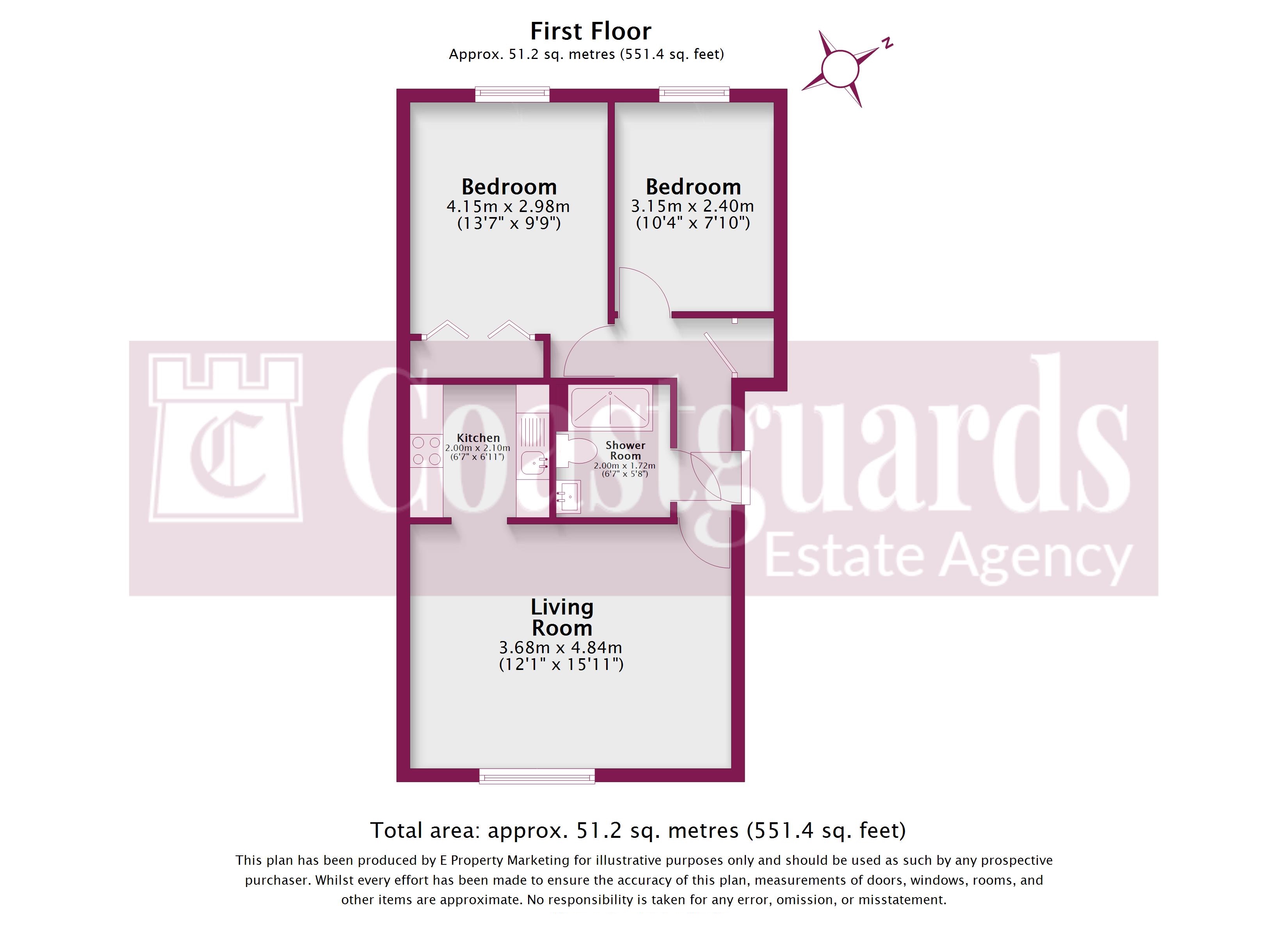 4 Rose Court, Aigburth Avenue, Rose Green, Bognor Regis, West Sussex floorplan