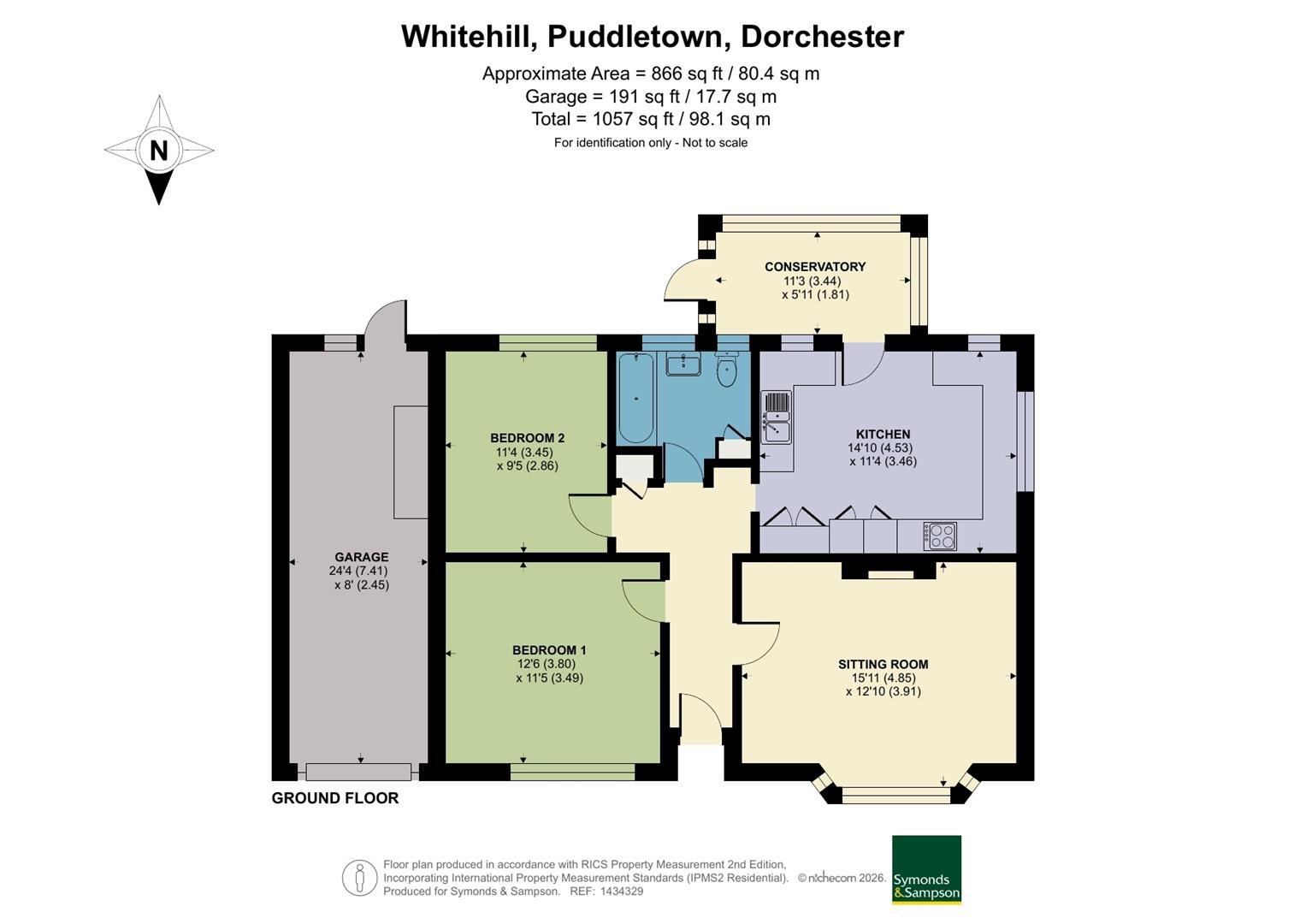 16, Whitehill, Dorchester floorplan