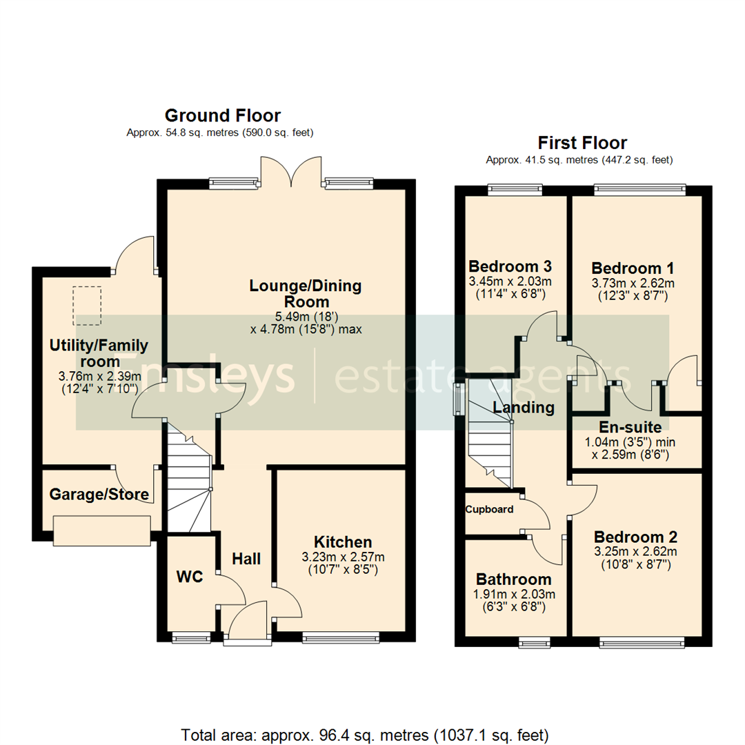 63, Bridge Close, Tadcaster floorplan
