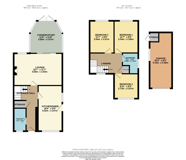 303, Runley Road, Bedfordshire floorplan