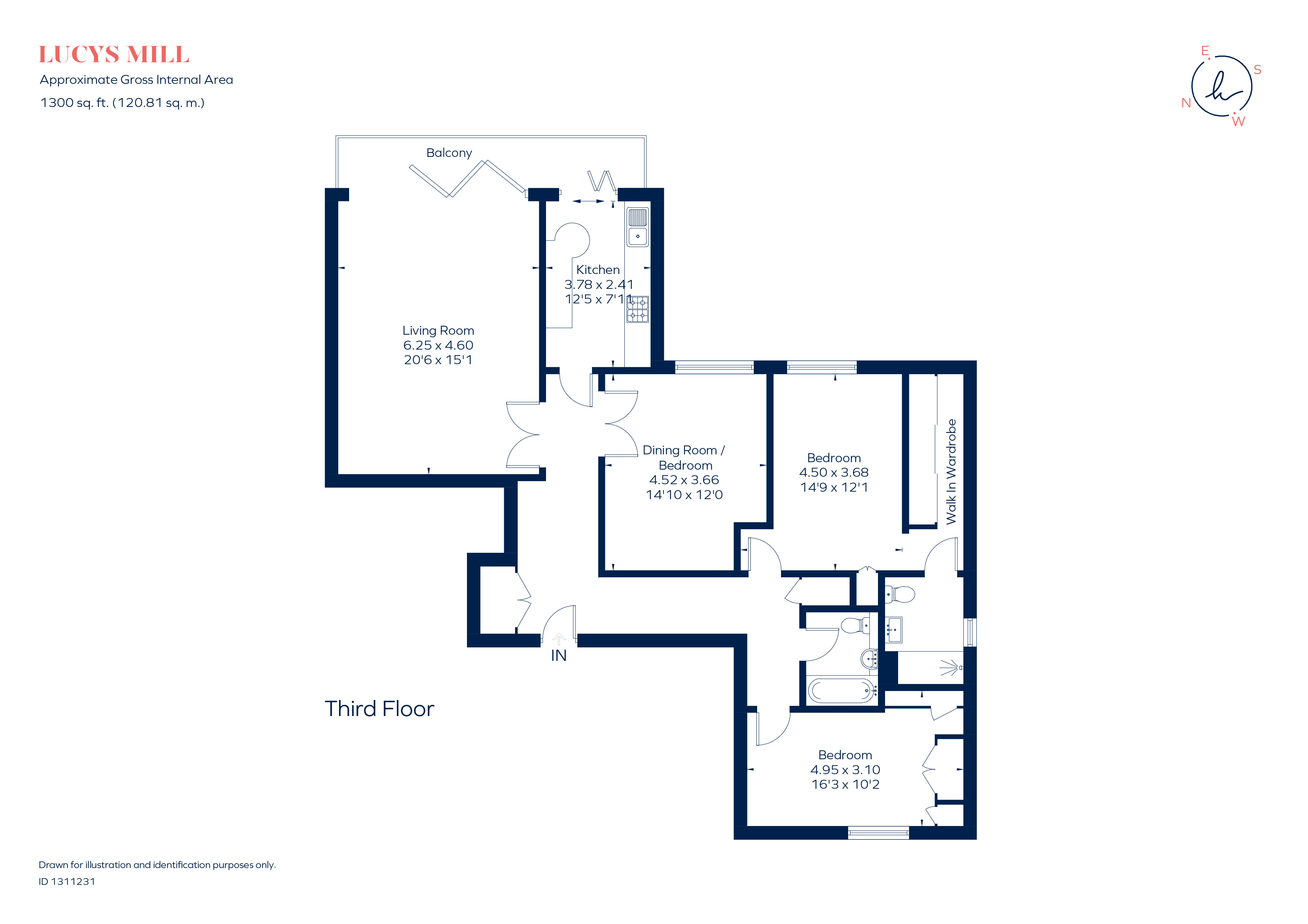 32 Lucys Mill, Mill Lane, Stratford-Upon-Avon floorplan