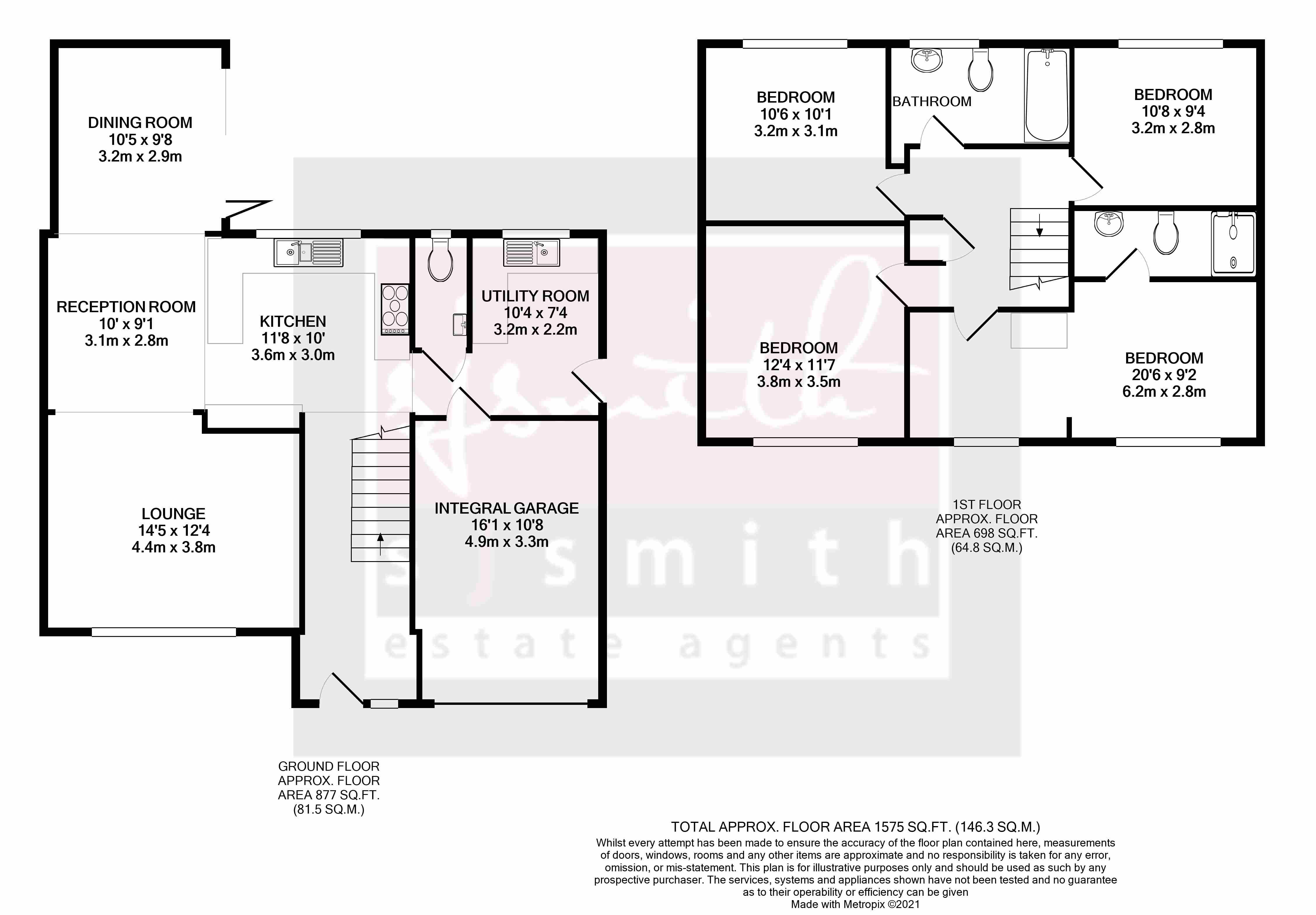 8, Oaks Road, Staines-upon-Thames floorplan