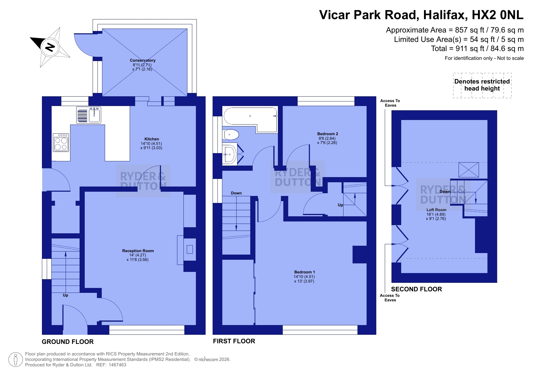 14, Vicar Park Road, West Yorkshire floorplan