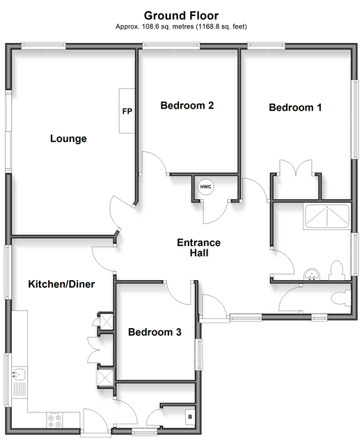 Badsell Road Five Oak Green, Tonbridge floorplan