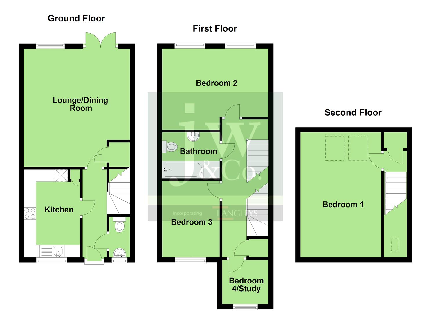 4 Bedrooms Terraced house for sale in Foxhollows, London Colney, St. Albans AL2