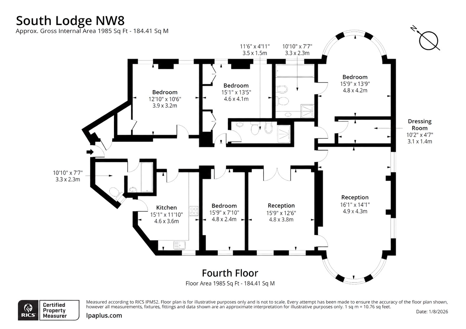 Circus Road, London floorplan