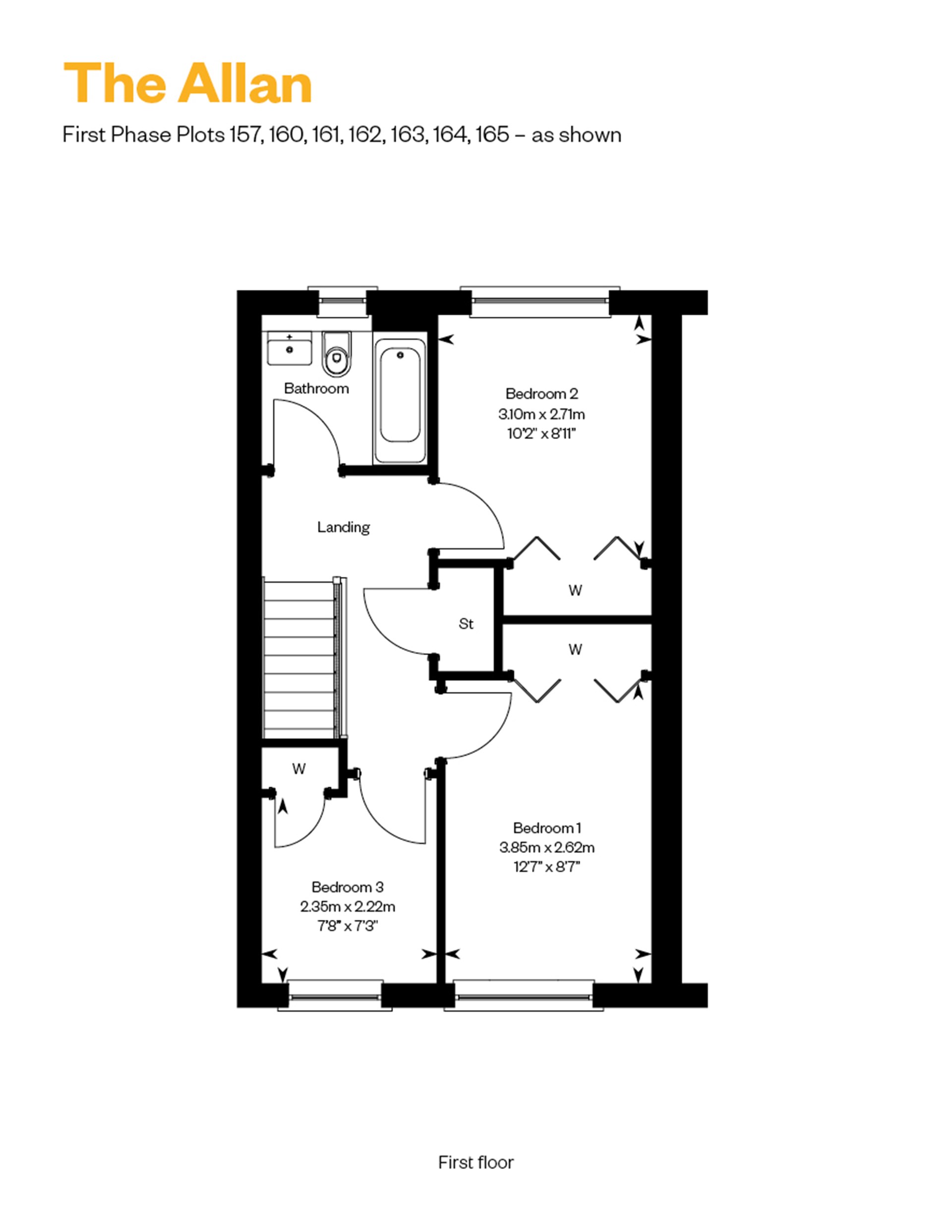 "Allan" at Turnhouse Road, Edinburgh EH12, 3 bedroom terraced house for
