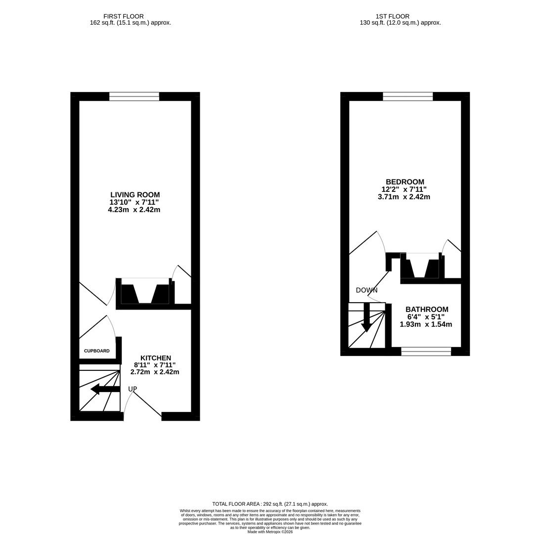 Rear of 104, High Street, Hastings floorplan