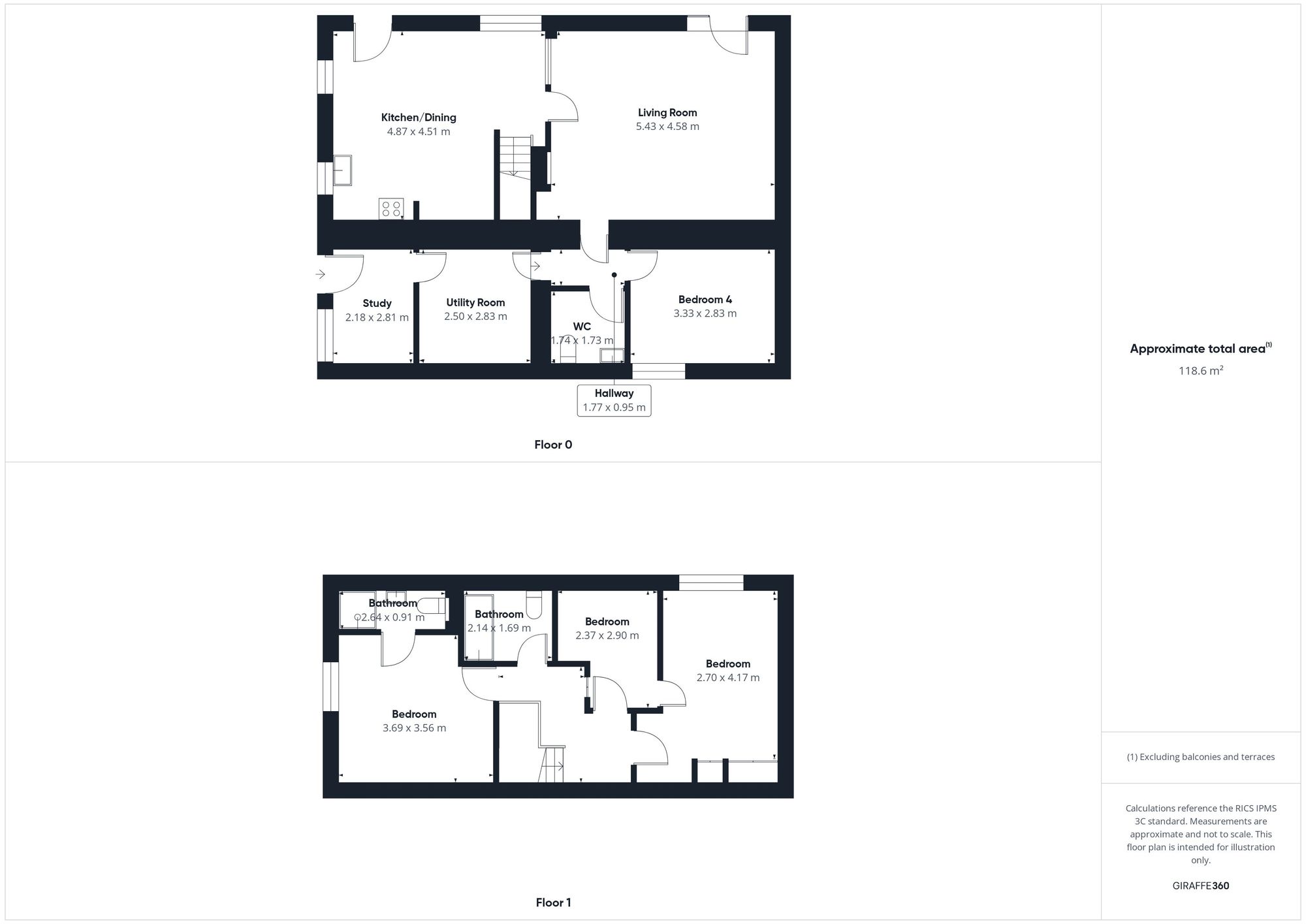 2 The Barns, Crediton floorplan