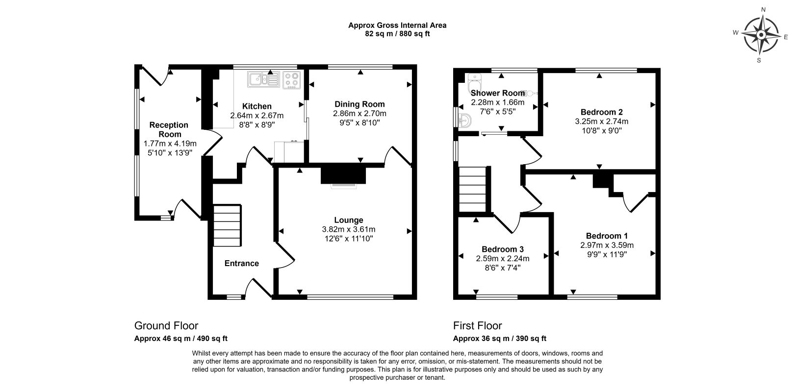98, Glyn Avenue, Bilston floorplan