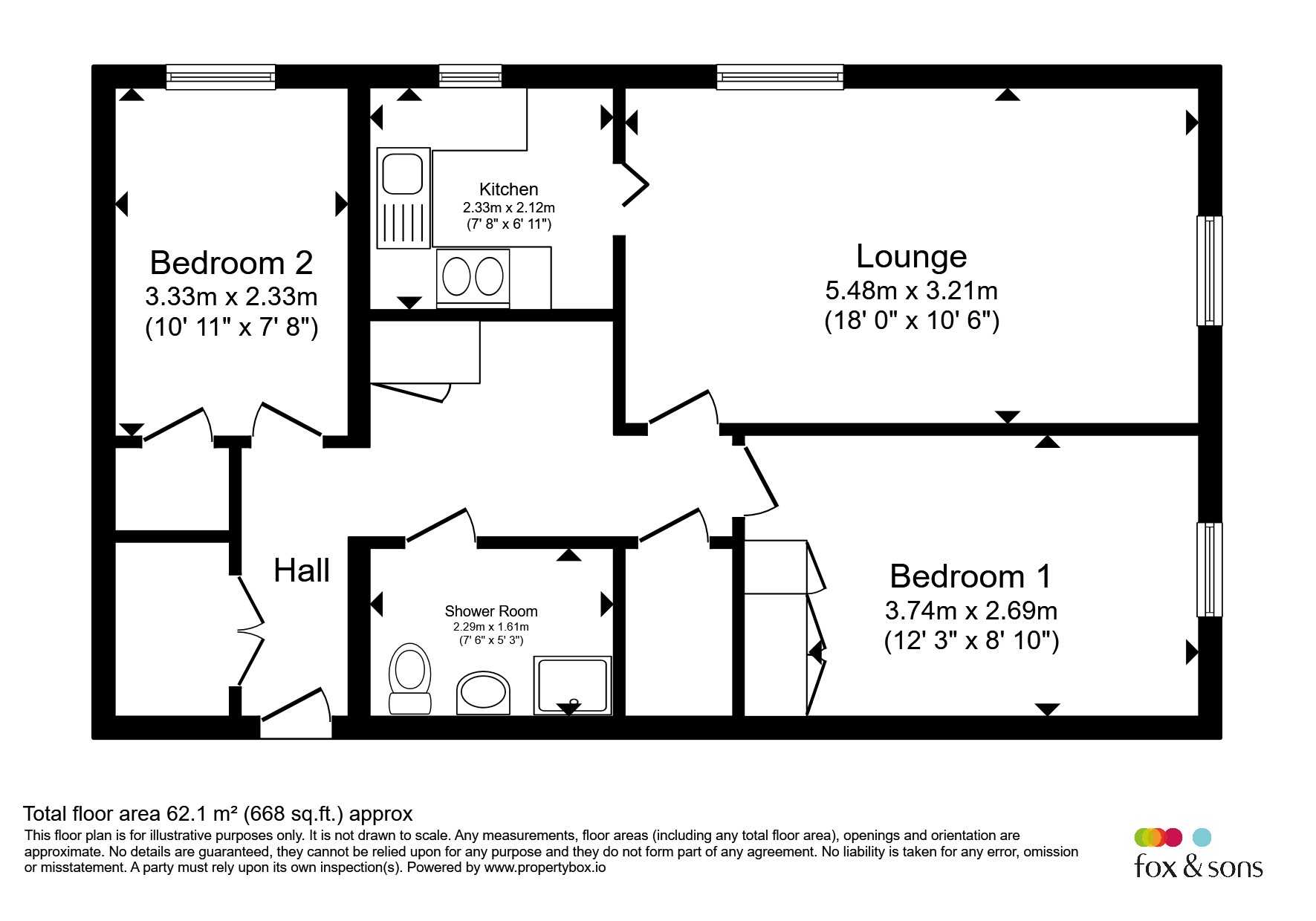 26, Chestnut Lodge, Sherwood Close, Southampton floorplan