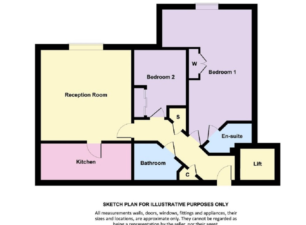Flat 34, Lampson Court, Copthorne Common Road, Crawley floorplan