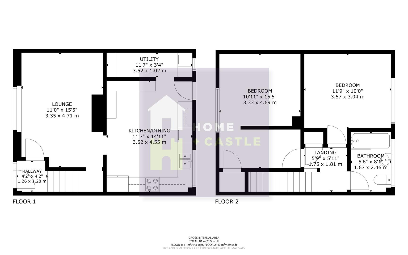 78, Greenwich Road, Hailsham floorplan