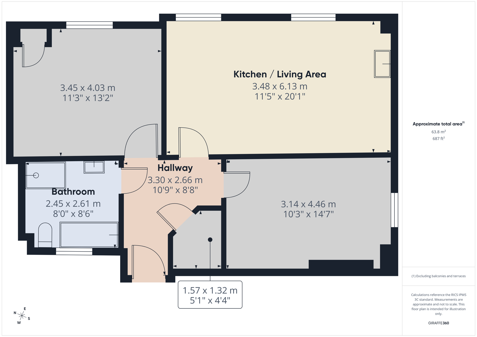St. Dominics Mews,Plot 2, 44 Fore Street, Torquay floorplan