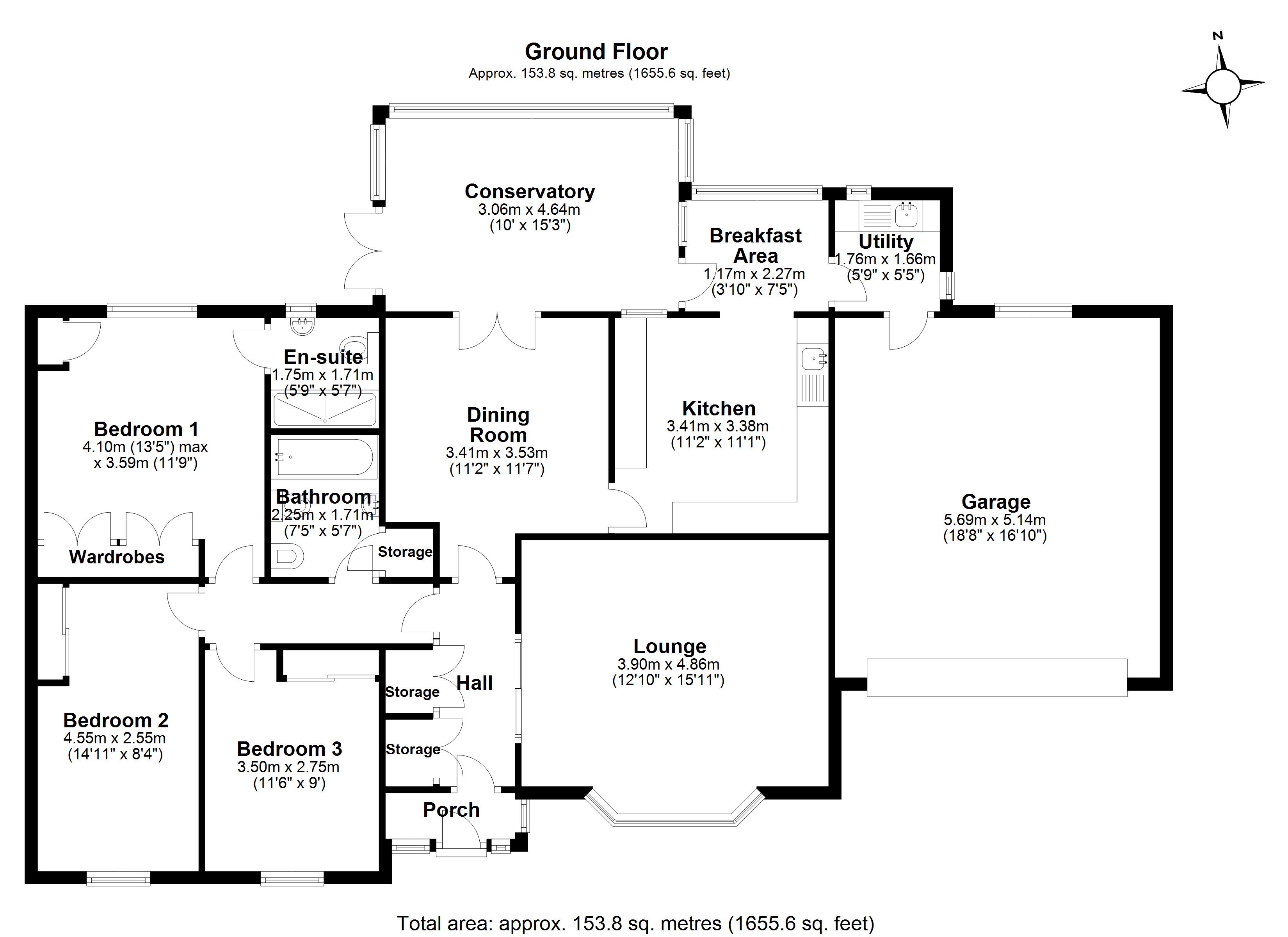 3 Bedrooms Detached bungalow for sale in Foxhills Close, Appleton, Warrington WA4