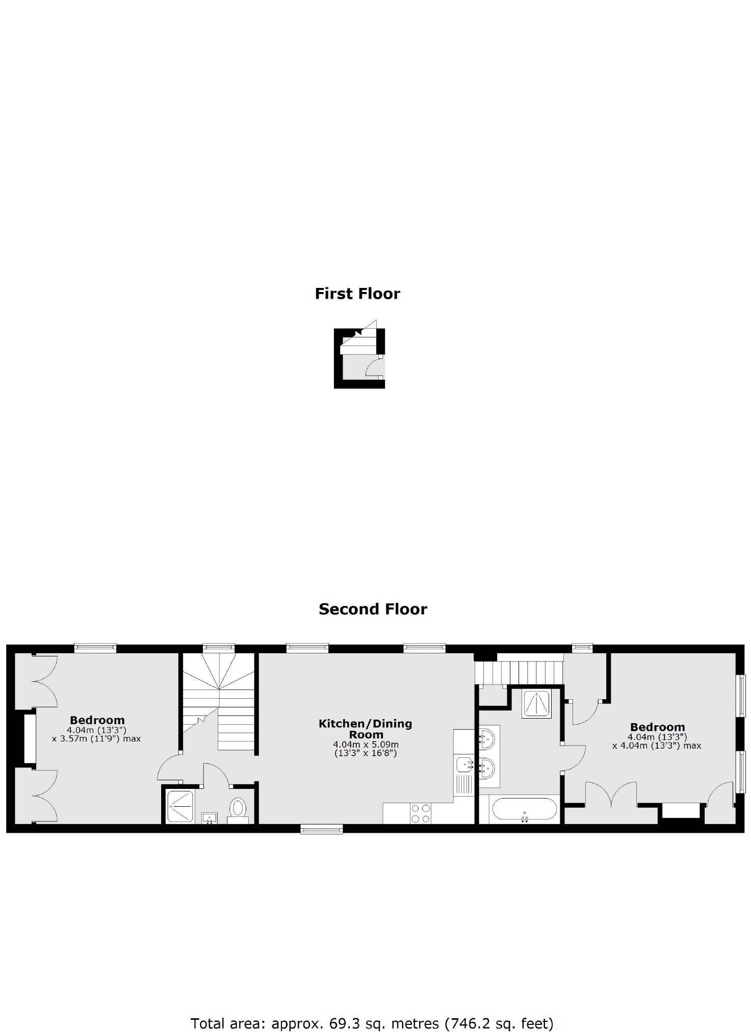 Apartment 2, Gramercy Park Apartments, 1C, Ellsworth Street, London floorplan
