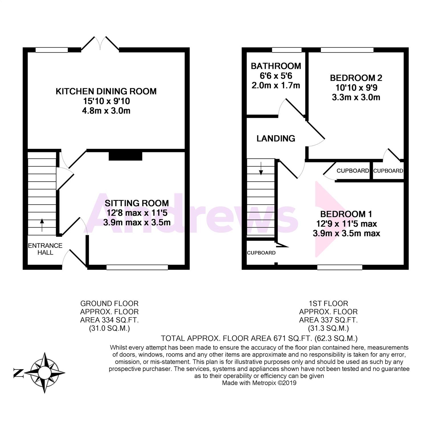 2 Bedrooms Terraced house for sale in Queens Drive, Bath, Somerset BA2