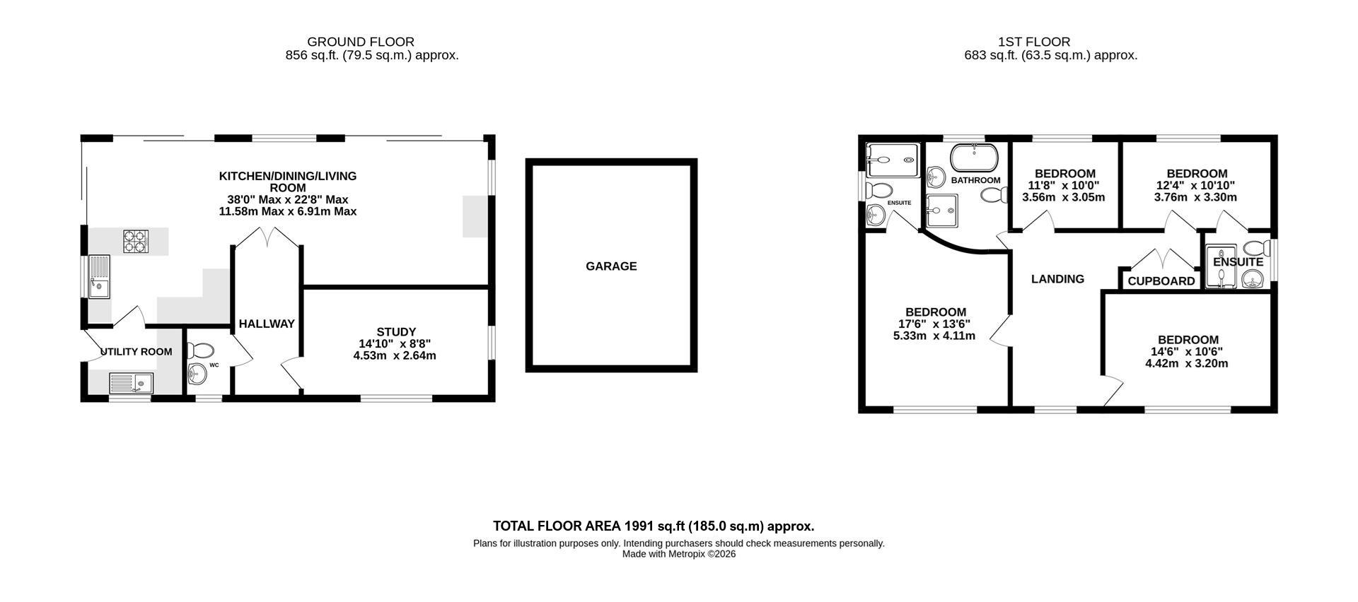 100, Mill Road, Burgess Hill floorplan