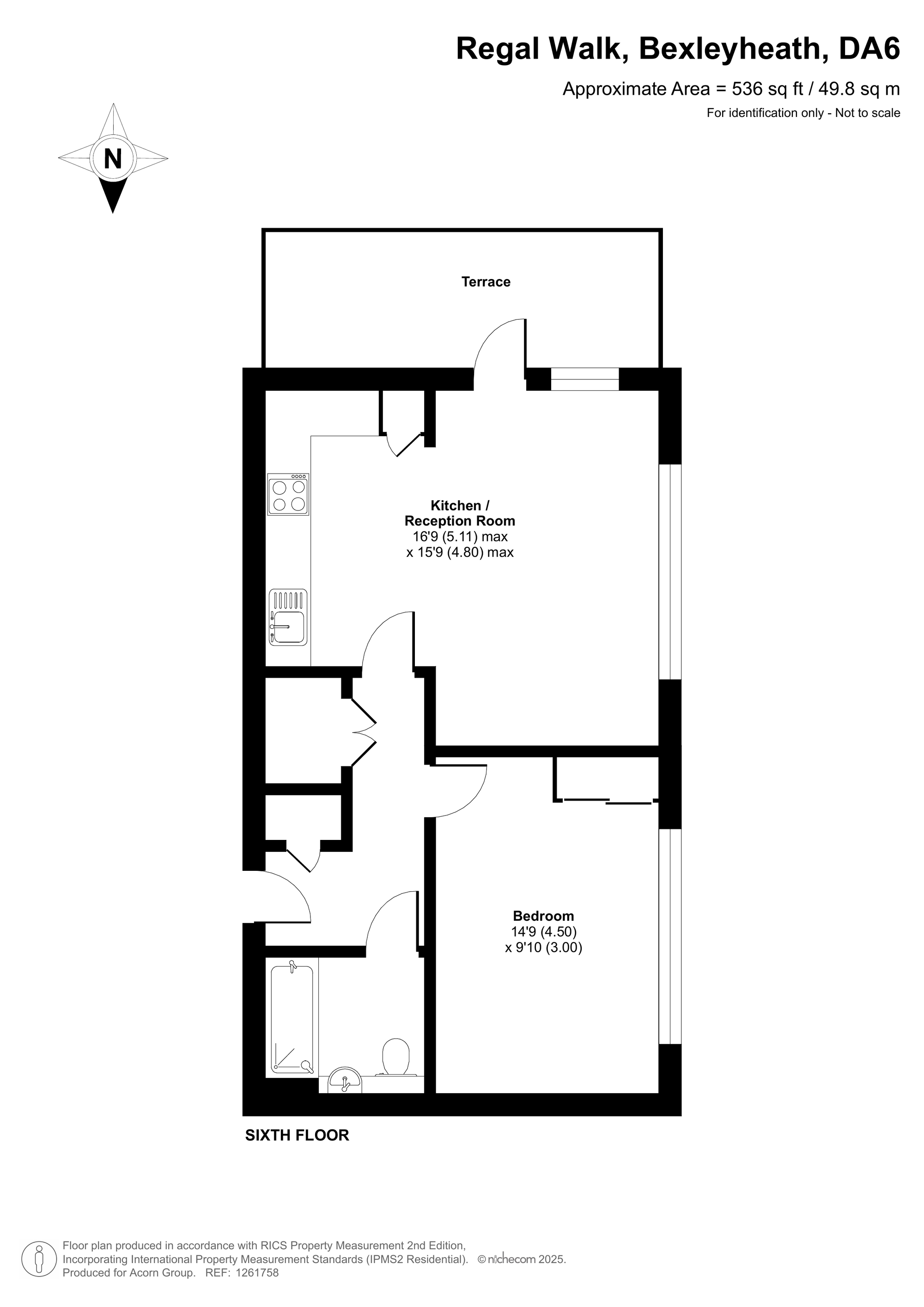 Flat 42, Alderton Court, 6, Regal Walk, Bexleyheath floorplan