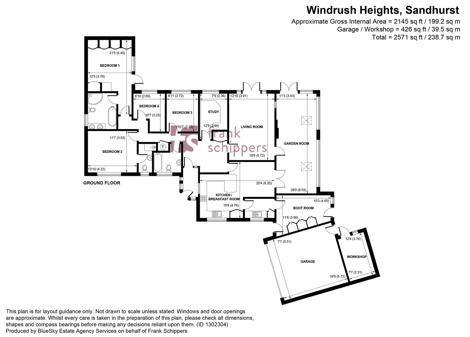 3, Windrush Heights, Sandhurst floorplan