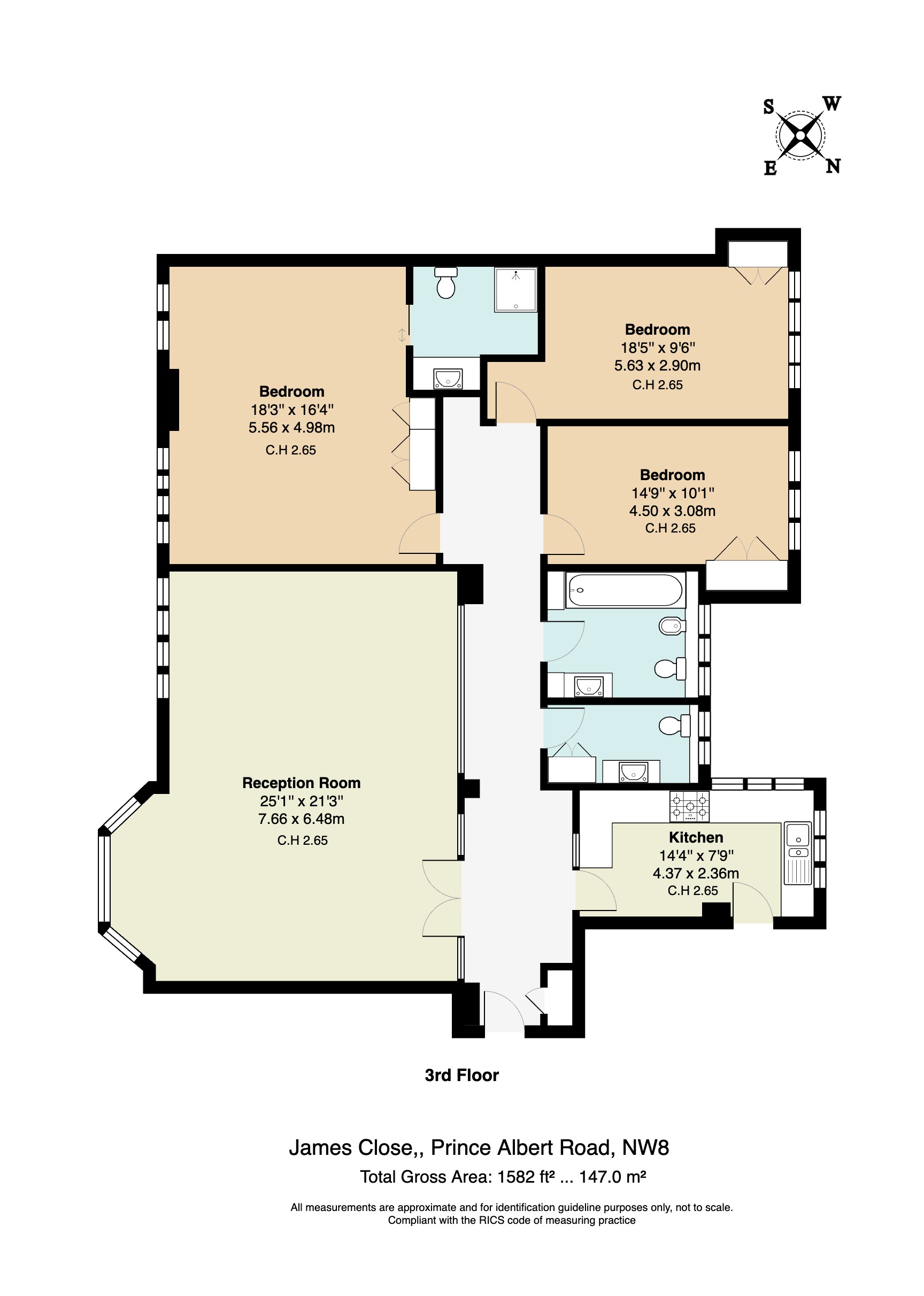 18, St James Close, Prince Albert Road floorplan