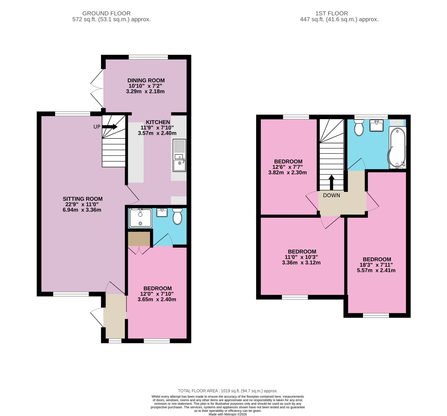 103, Pheasant Way, Cirencester floorplan