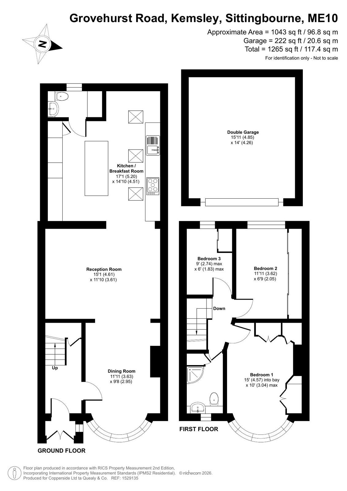 99, Grovehurst Road, Sittingbourne floorplan