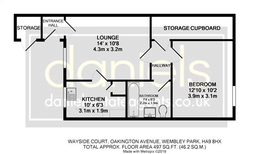 1 Bedrooms Maisonette for sale in Oakington Avenue, Wembley HA9