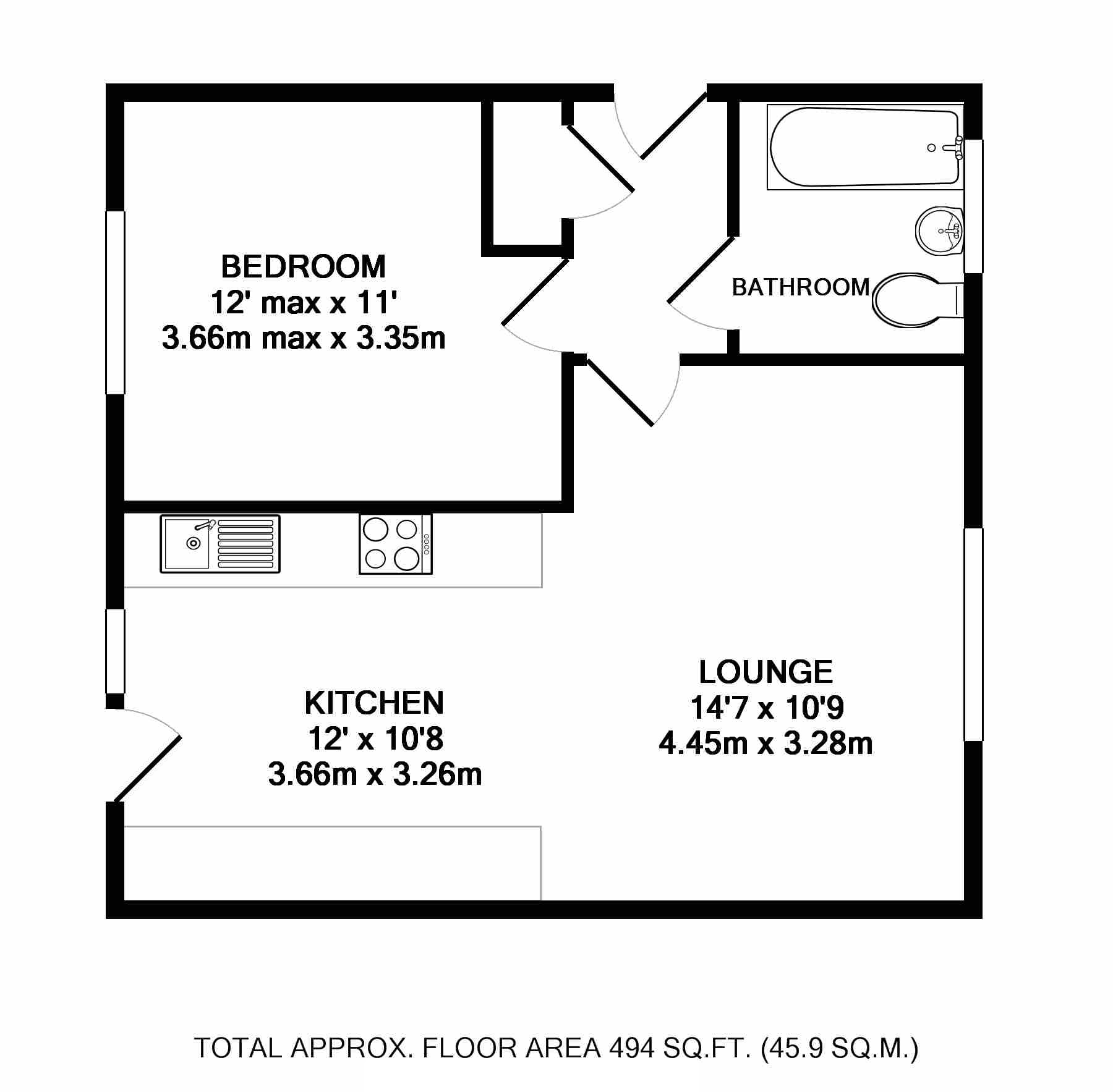 1 Bedrooms Flat for sale in Meadow Drive, Aveley, South Ockendon RM15