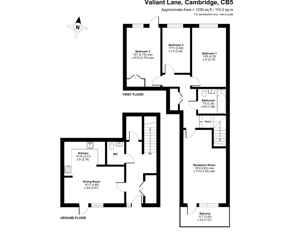 23, Valiant Lane, Cambridge floorplan
