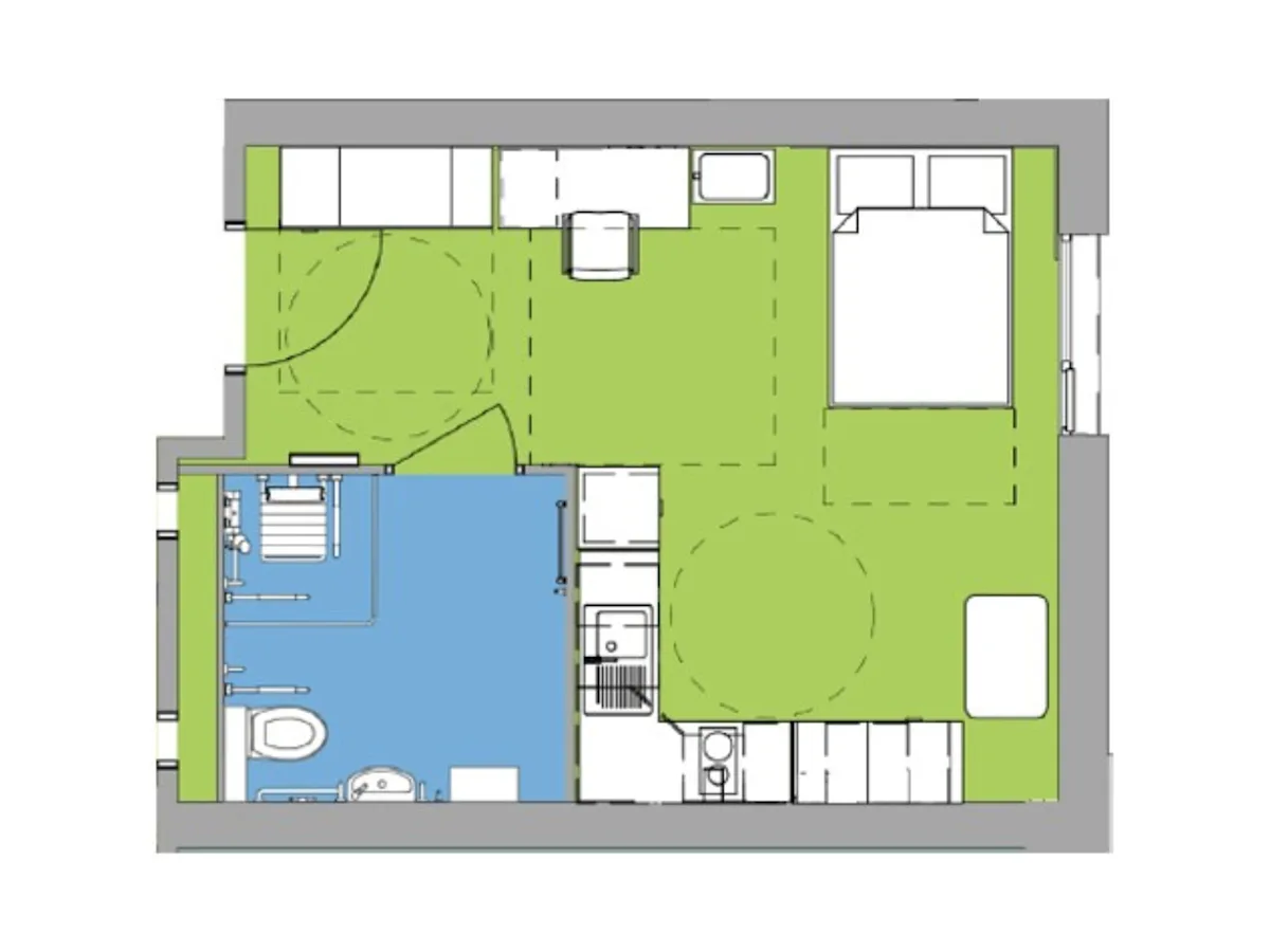 Deluxe Studio, Beckton House, Beeston floorplan