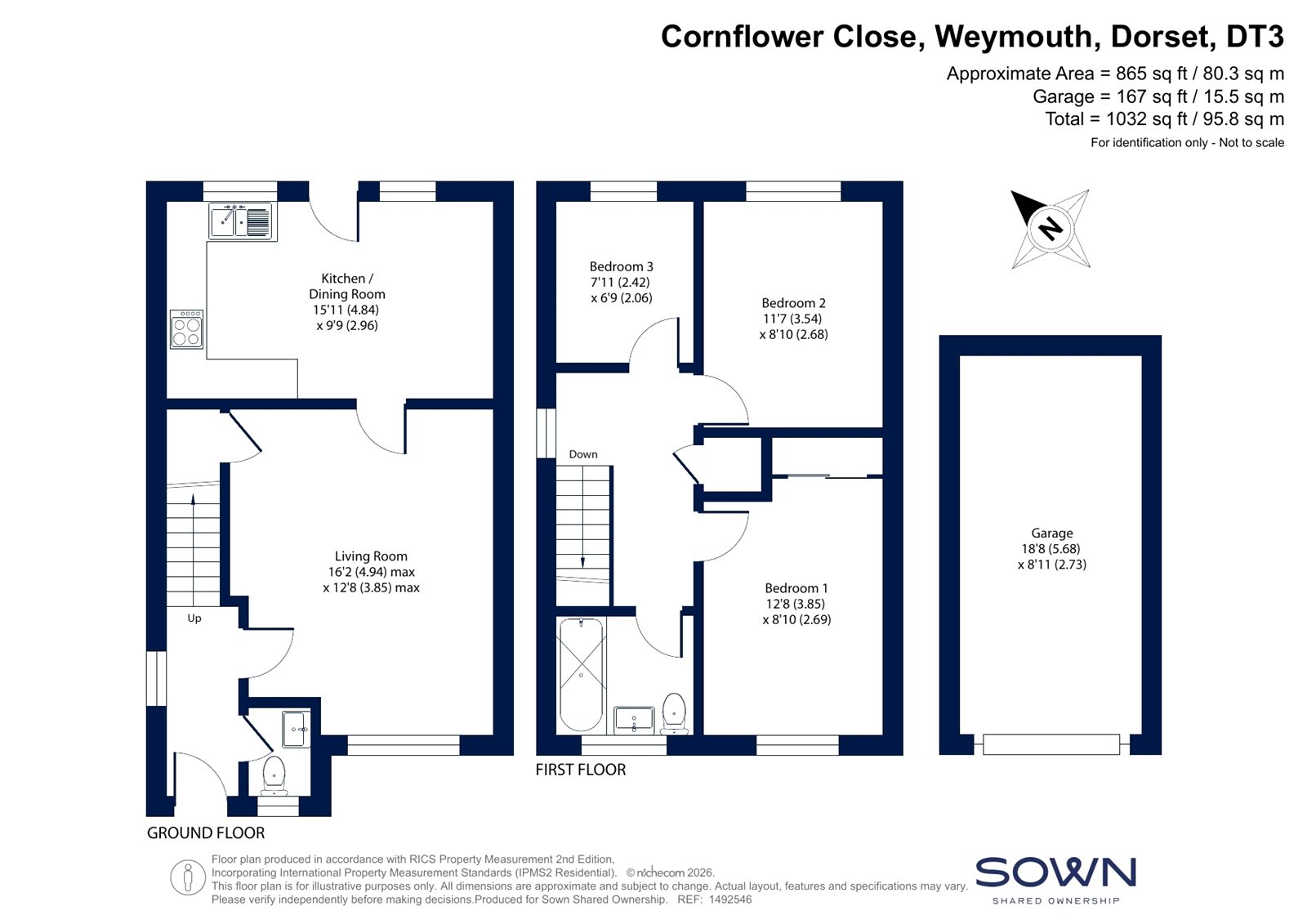 SNG OR, 42, Cornflower Close, Dorset floorplan