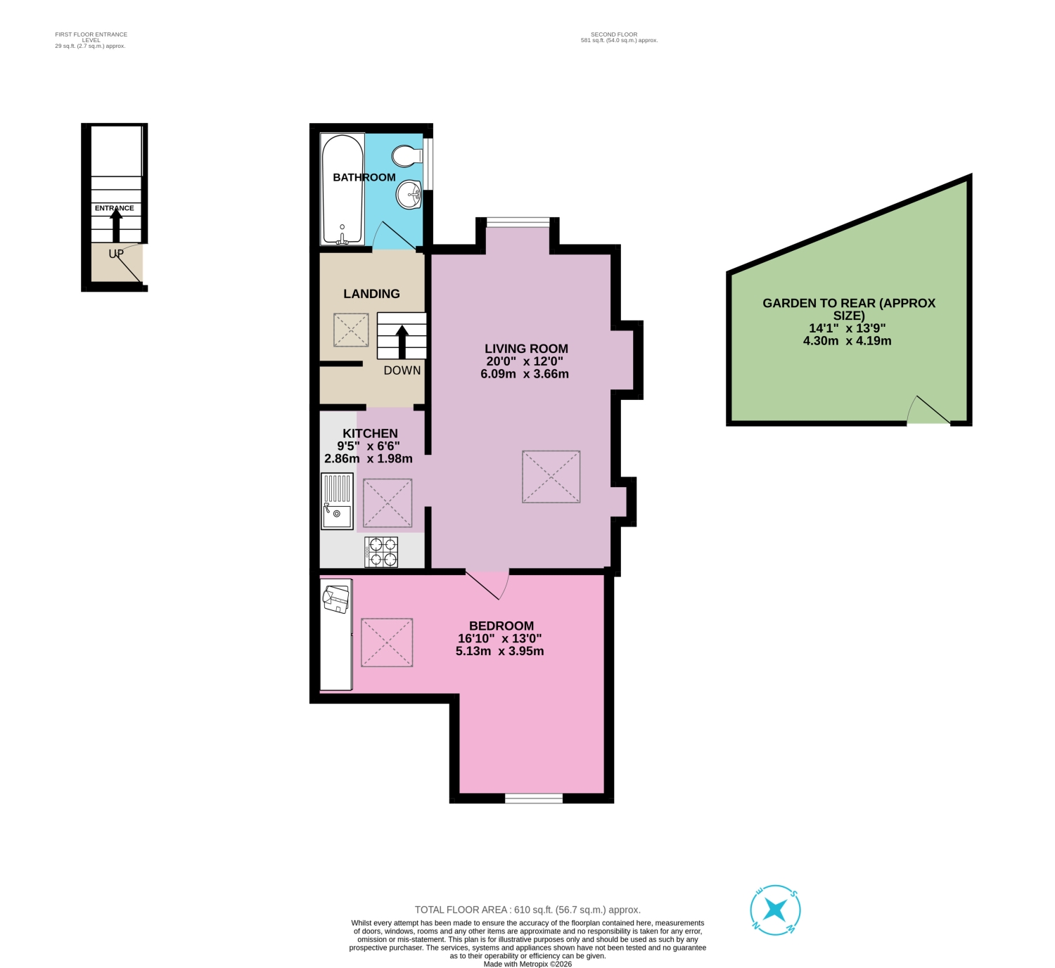 21 Baldry Gardens, London floorplan