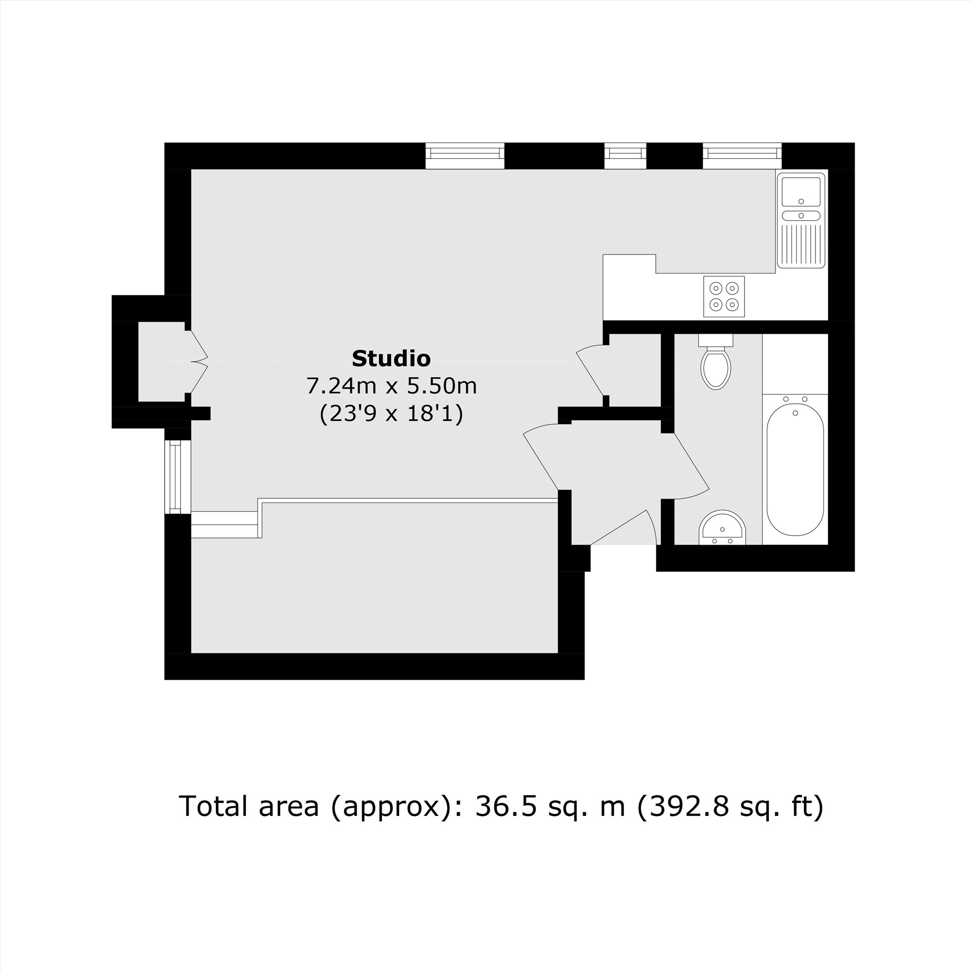 Flat 10 Clyde House, 93, Surbiton Road, Kingston Upon Thames floorplan
