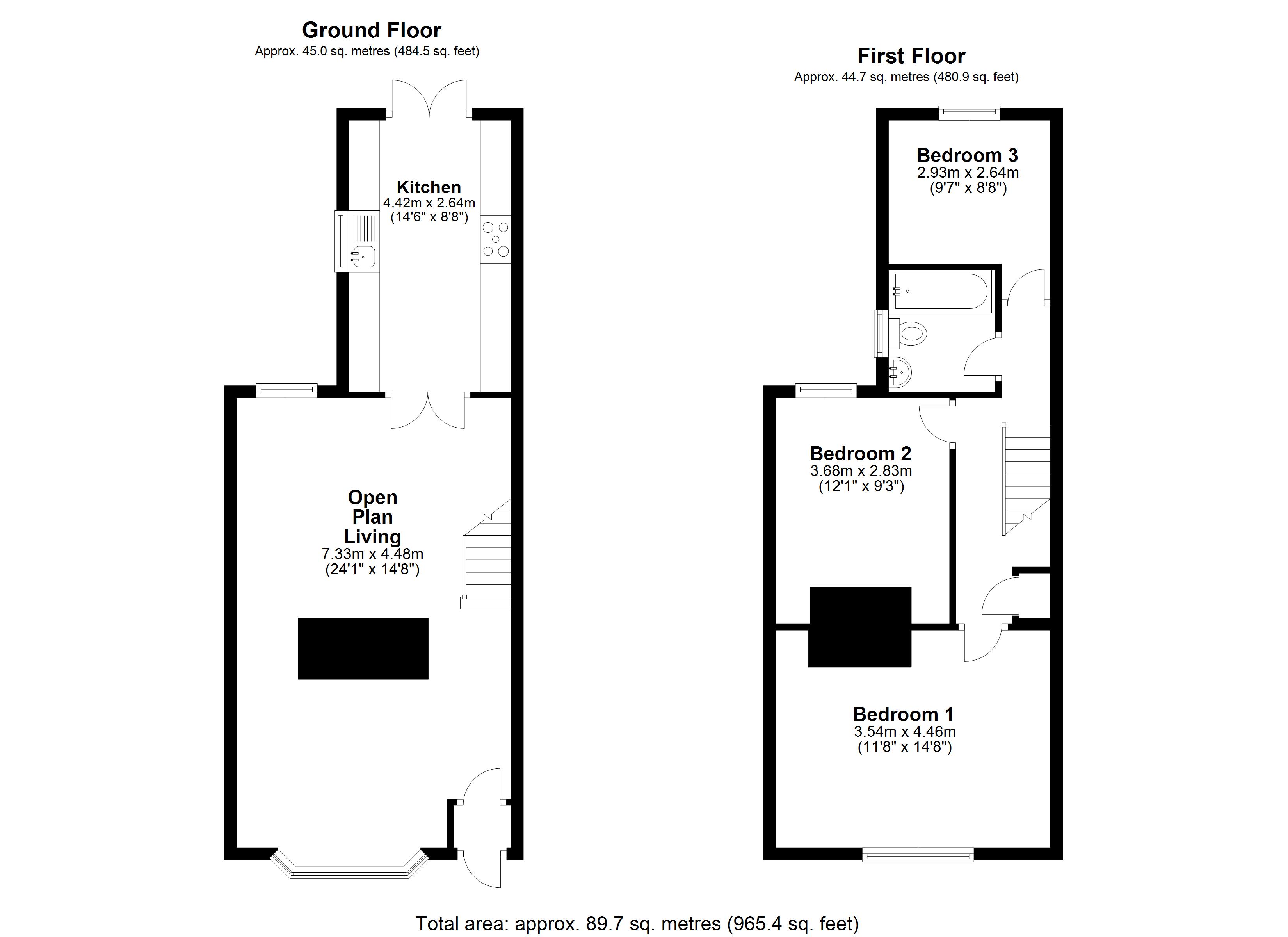 16, Somerset Road, Deal floorplan