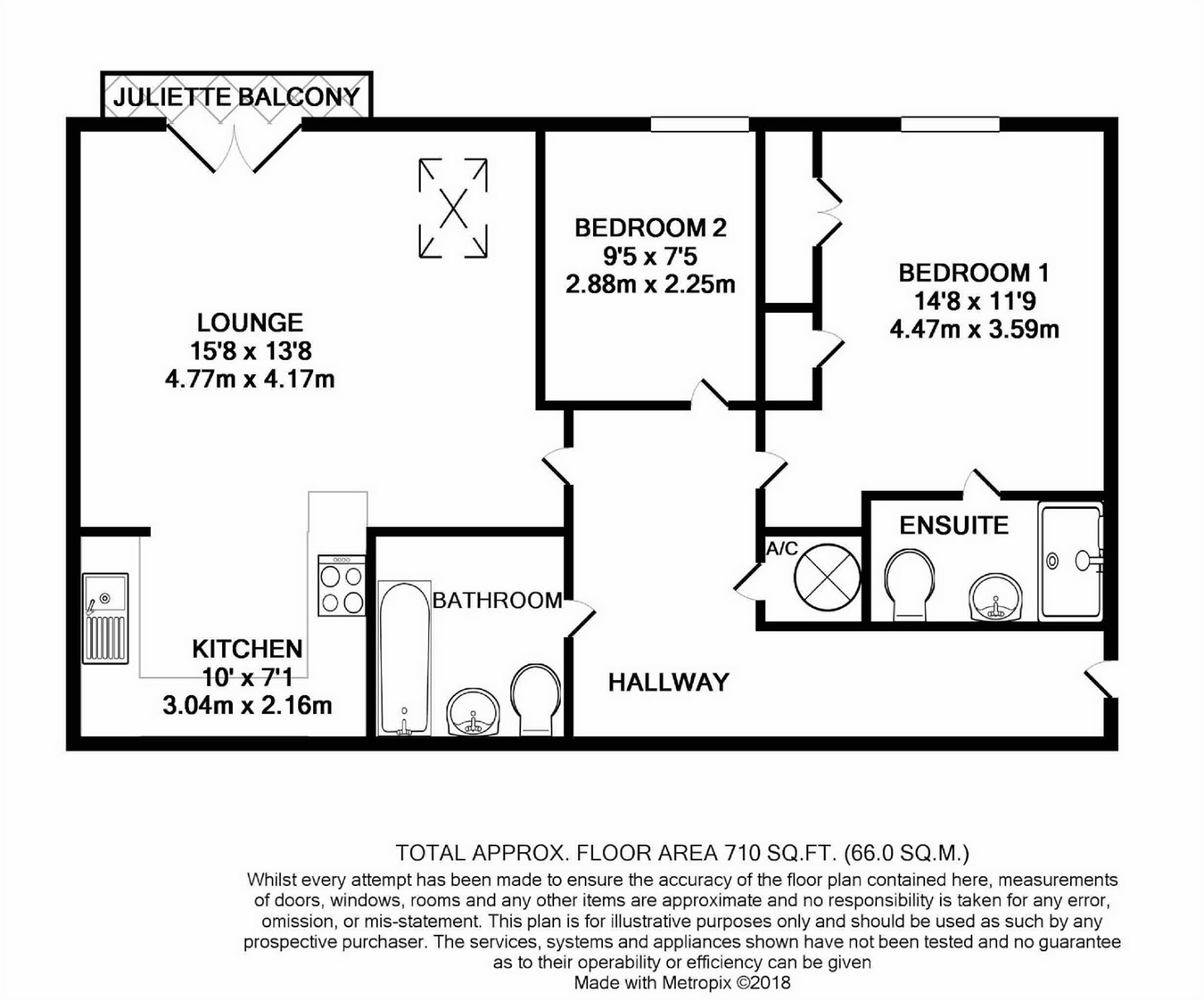 2 Bedrooms Flat to rent in Winnipeg Way, Broxbourne, Hertfordshire EN10