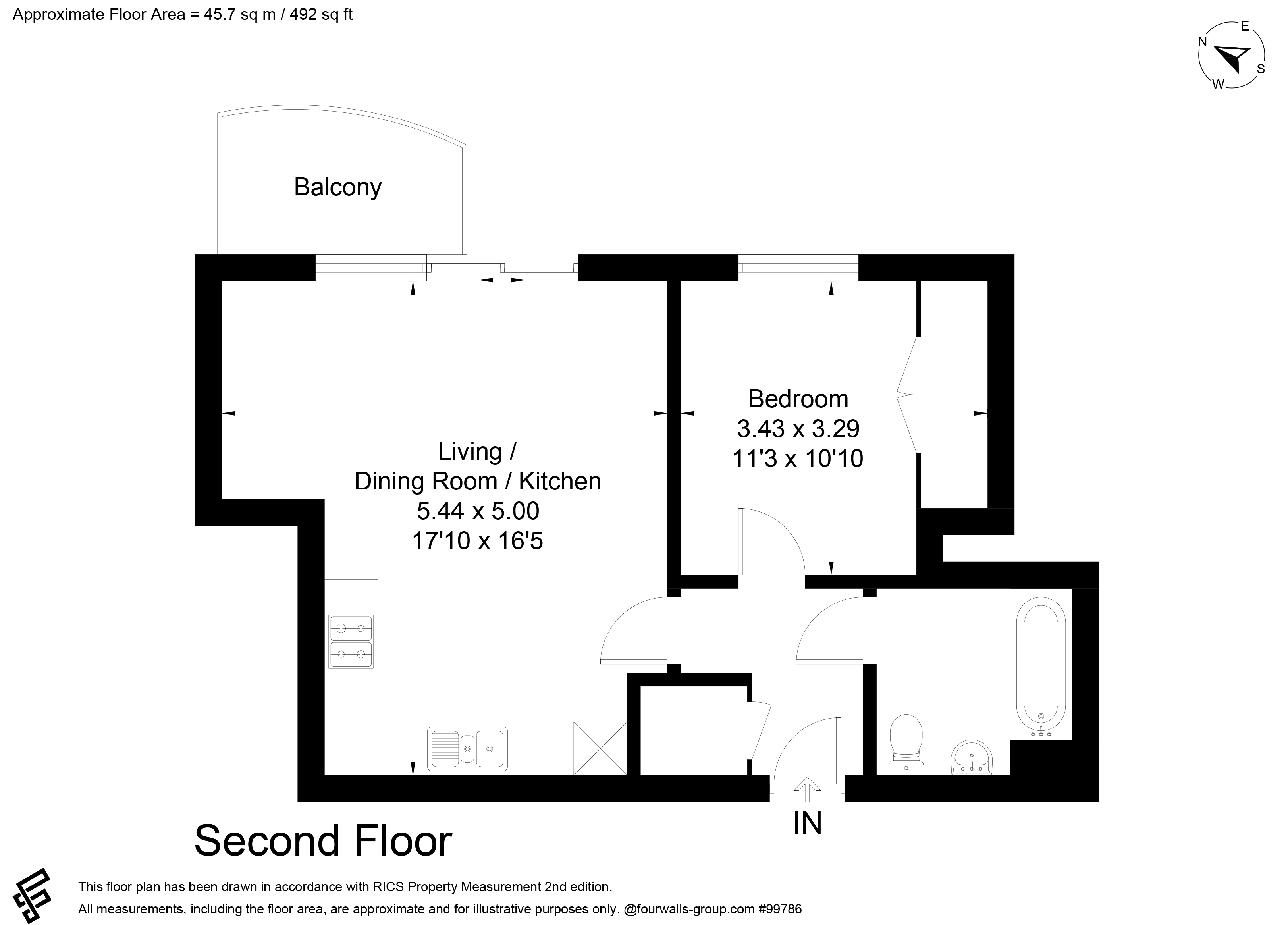 Longitude Apartments, 7 Addiscombe Grove, Croydon floorplan