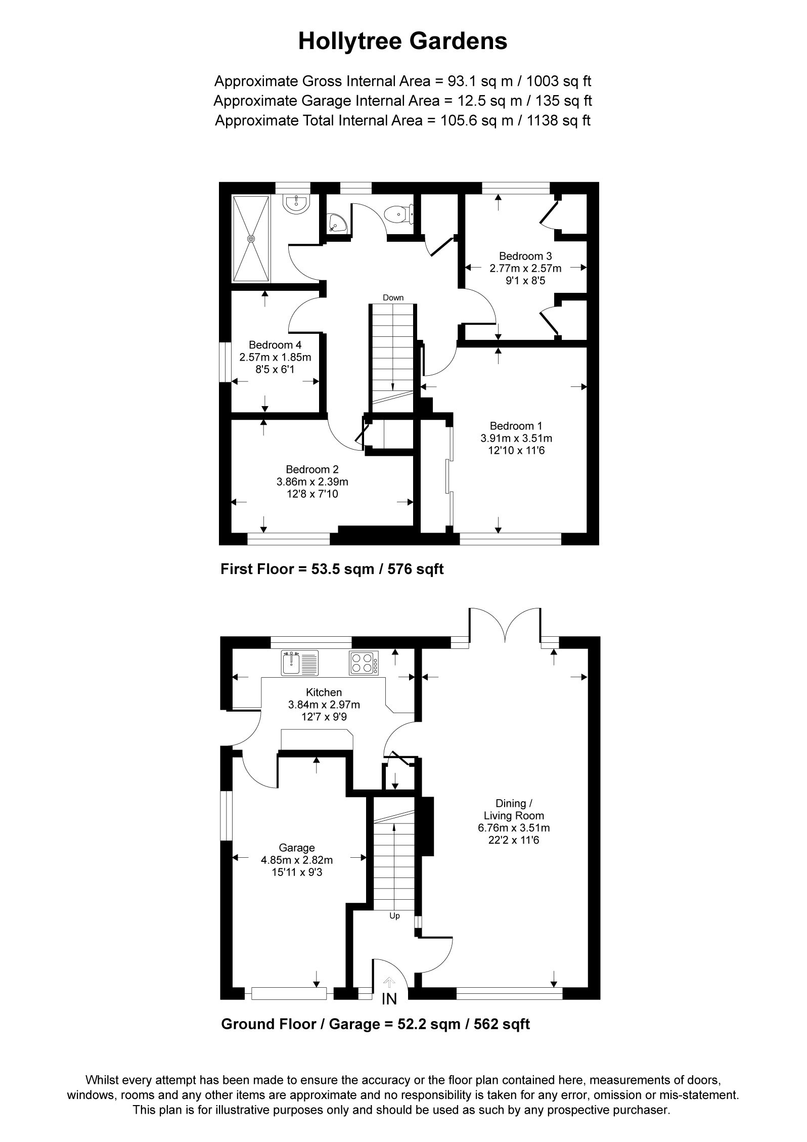 3, Hollytree Gardens, Camberley floorplan
