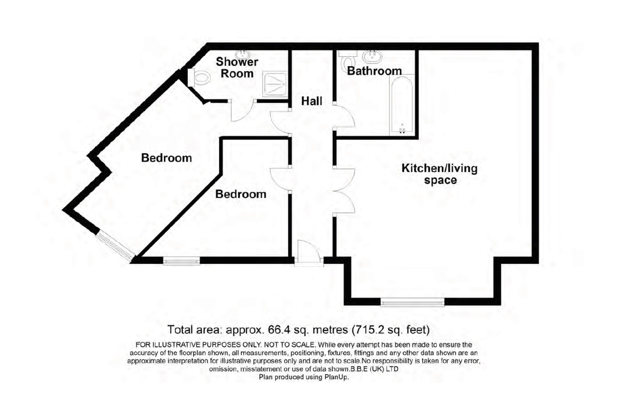 2 Bricklayers Court, 61 Hadham Road, Bishop floorplan