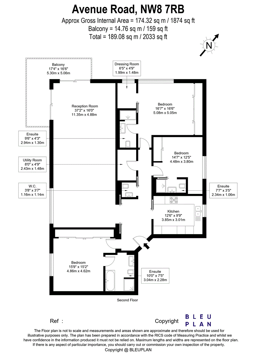 Avenue Road, London floorplan