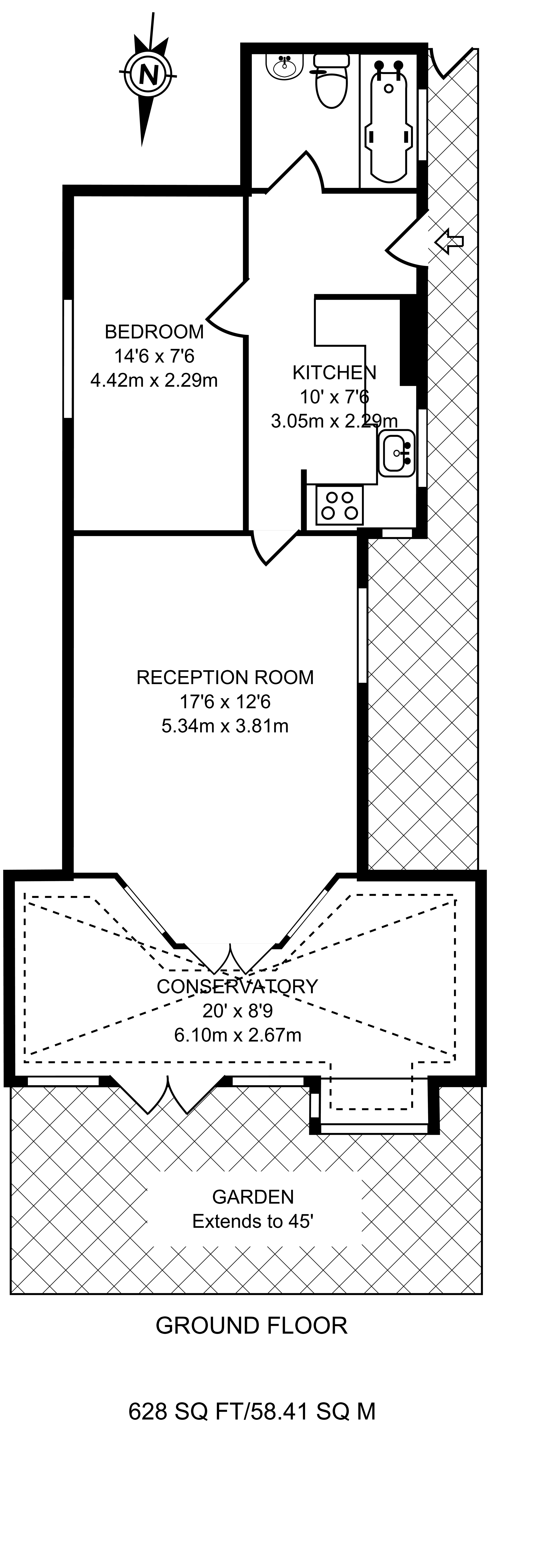 1 Bedrooms Flat to rent in Uxbridge Road, Ealing Common W3