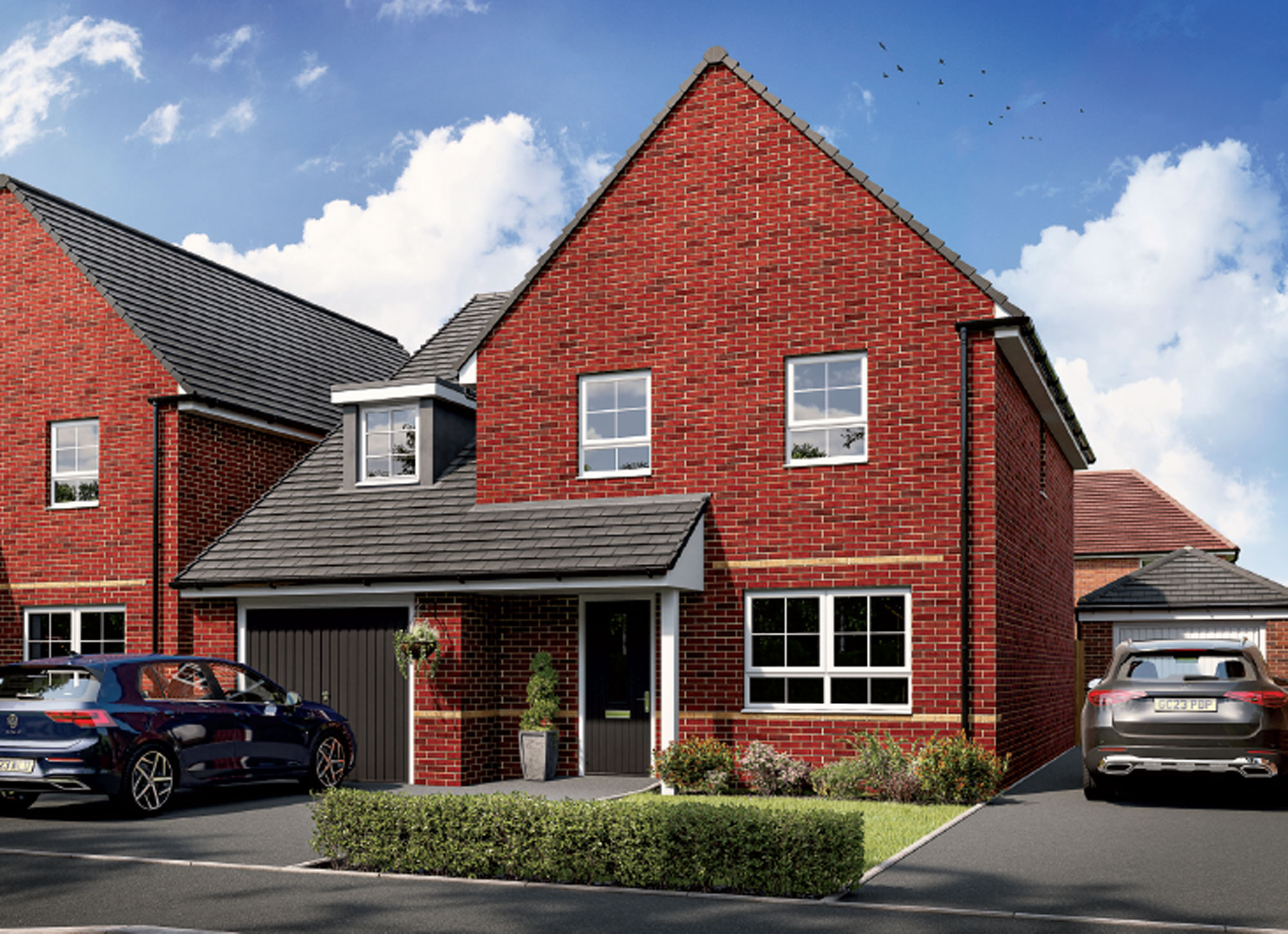 Property 1 of 10. Silkin Meadows Radstock Brick CGI