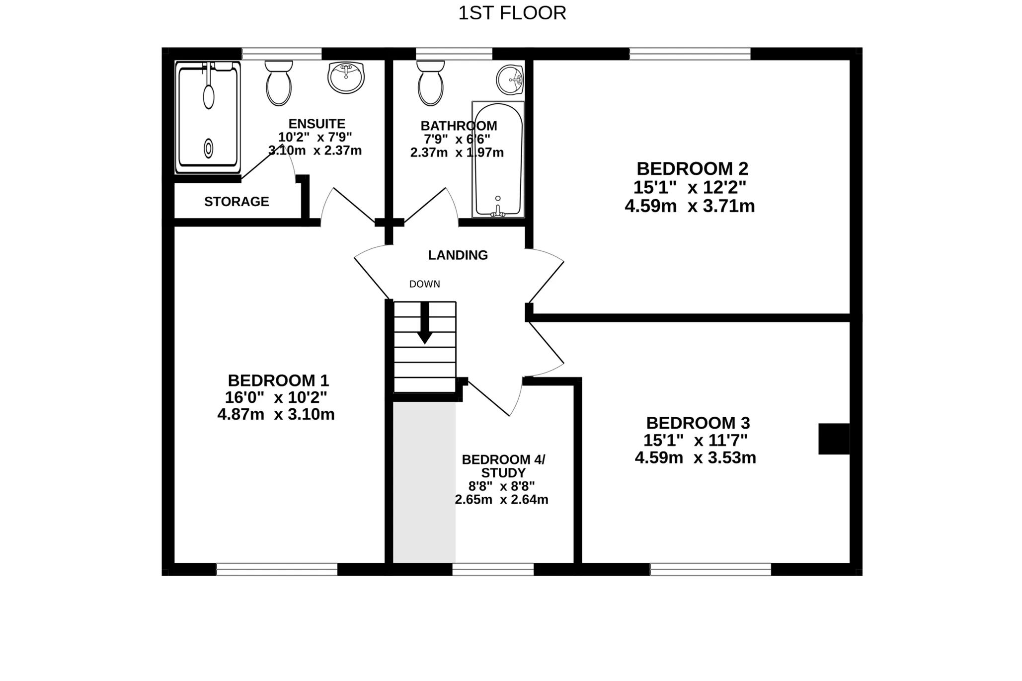 13, Orchard View, Douglas floorplan