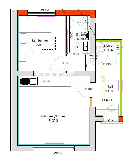 Flat 7, 1-7 St. Andrews Buildings, High Street, Hamble,, Southampton floorplan